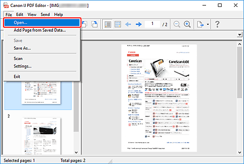 Canon : Inkjet Manuals : TS3500 series : Editing Password-Protected PDF Files